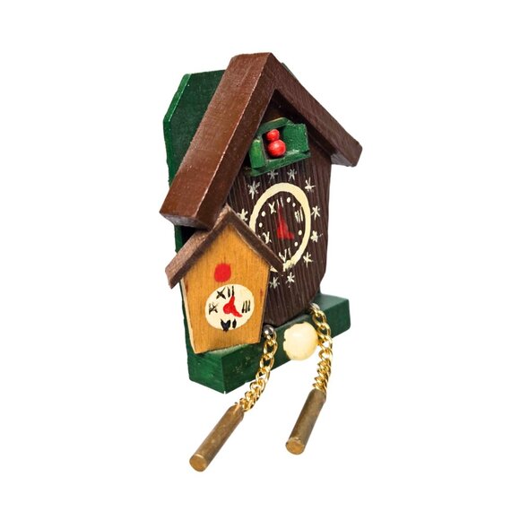 Vintage cuckoo clock wooden magnet Germany - Picture 1 of 2